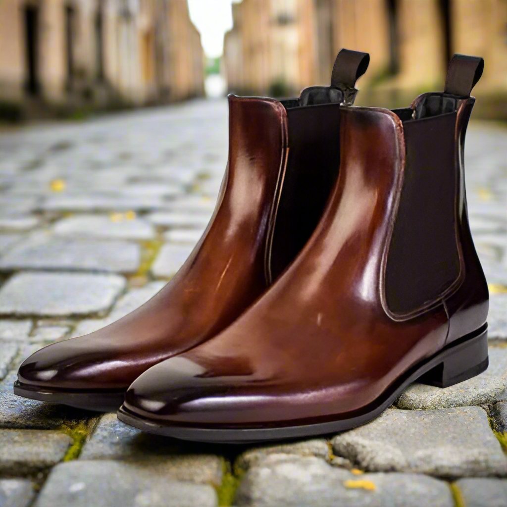 Tan Chelsea Boots Men Leather Light Tan Chelsea Boots On Boardwalk