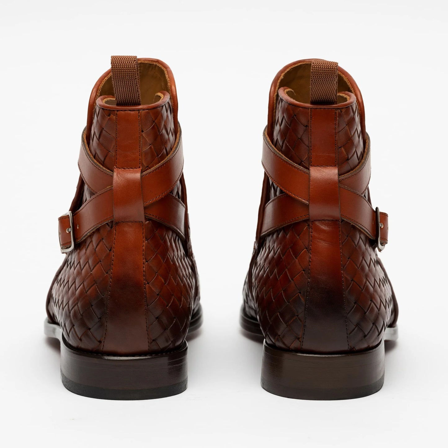 Samuel Tan Leather Braided Jodhpuri Boot