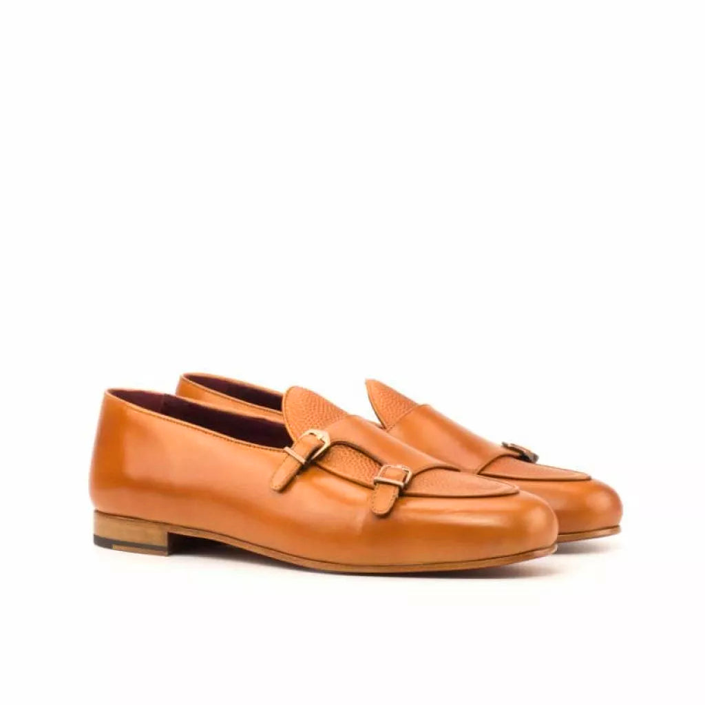 Sam Light Tan Monk Loafer