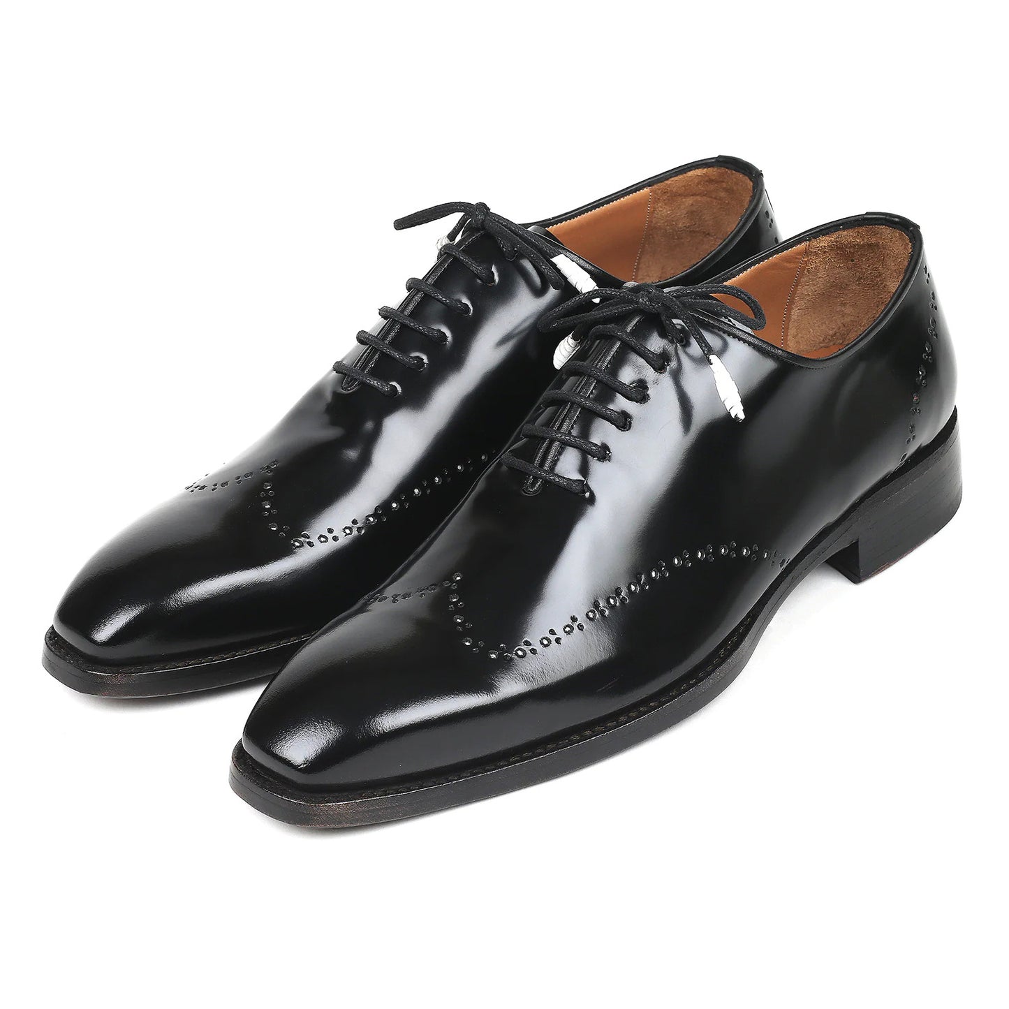 Asher Black Calf Leather Wholecut Oxford
