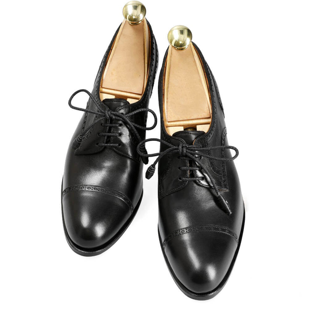 Alexandra Black Derby Heel for Women