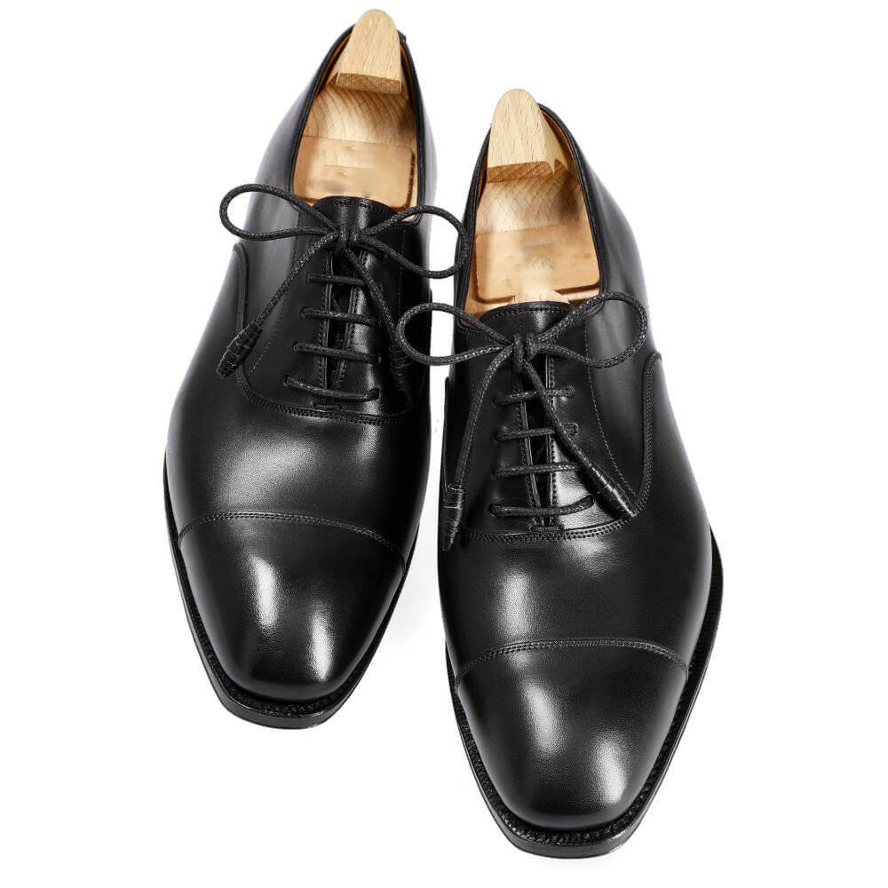 Edie Black Leather Oxford for Women