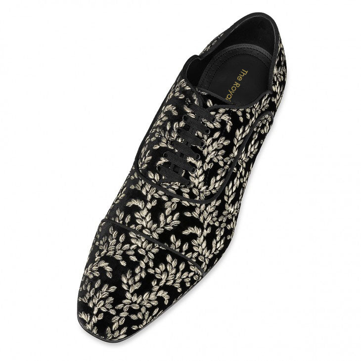 Marvin Gold Embroidery Lace-up