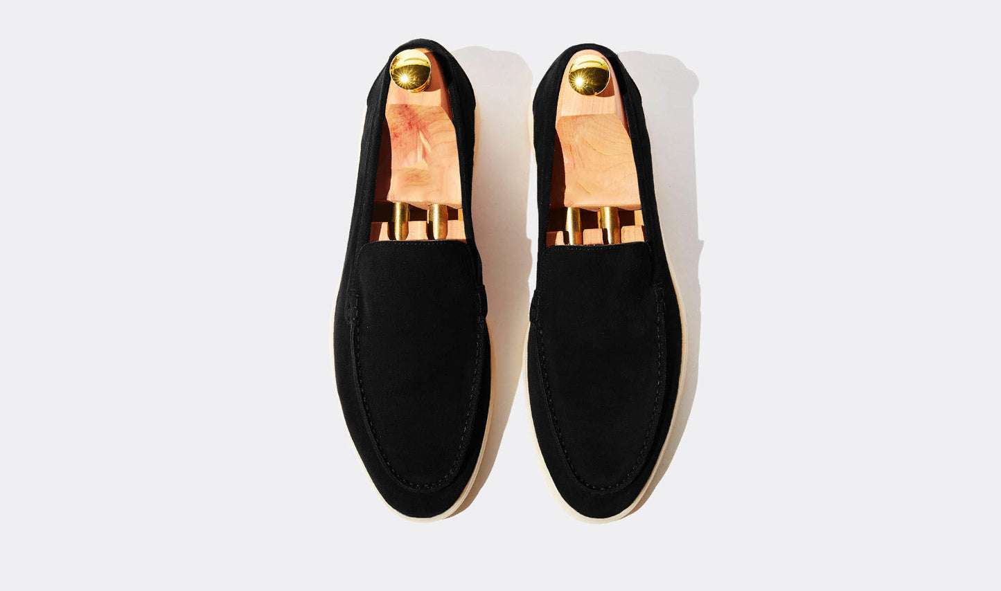 Cyrus Summer Black Suede Loafer