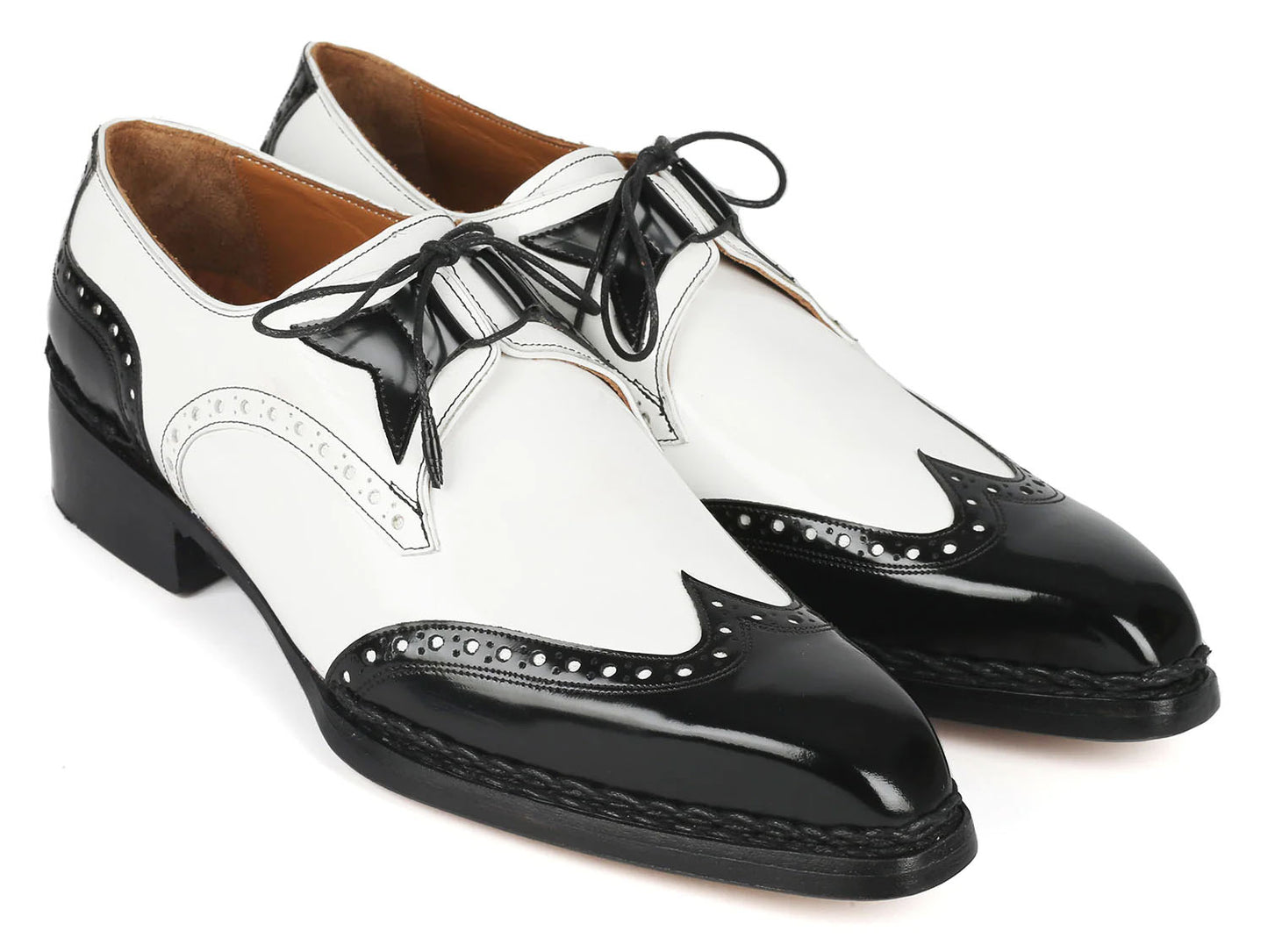 Charlie Black & White Lace-up