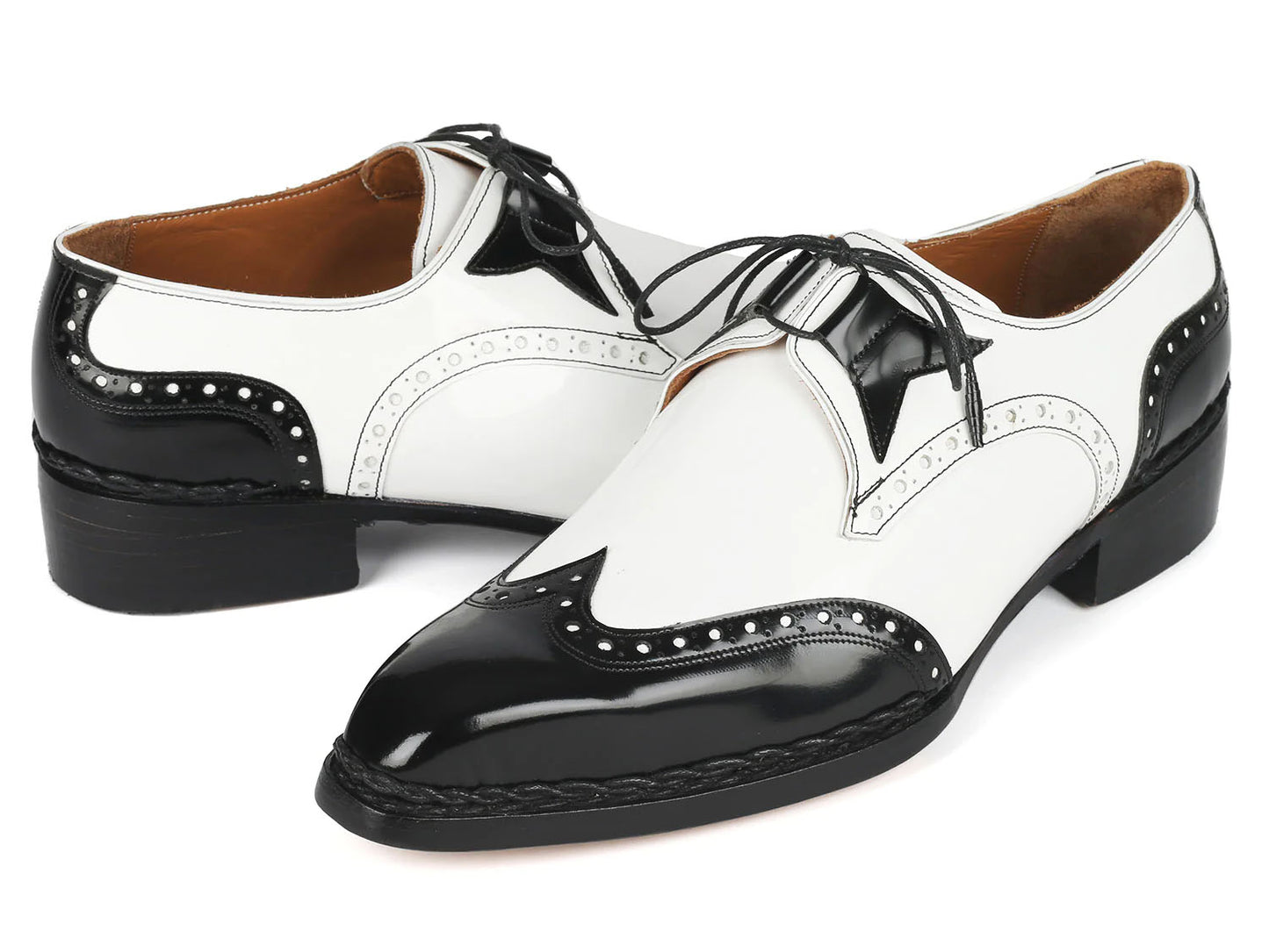 Charlie Black & White Lace-up