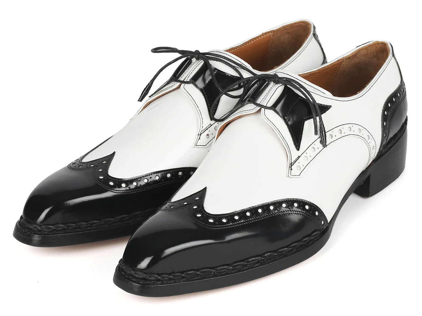 Charlie Black & White Lace-up