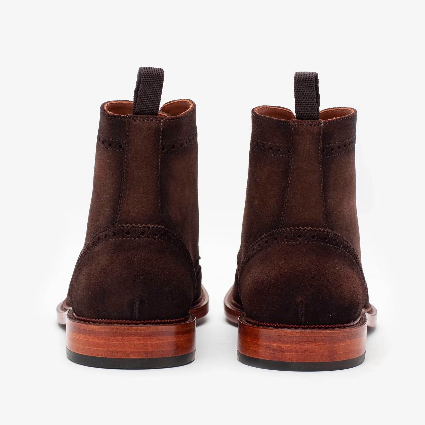 Robert Brown Suede Leather Military Lace Up Boot