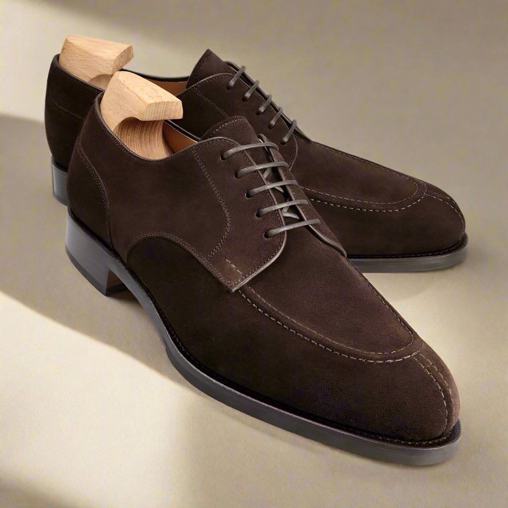 Dominic Dark Brown Suede Derby
