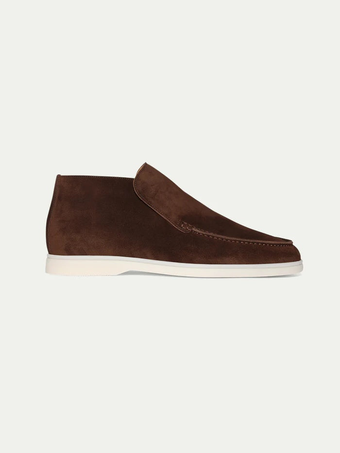 Noel Brown Suede Long Loafer
