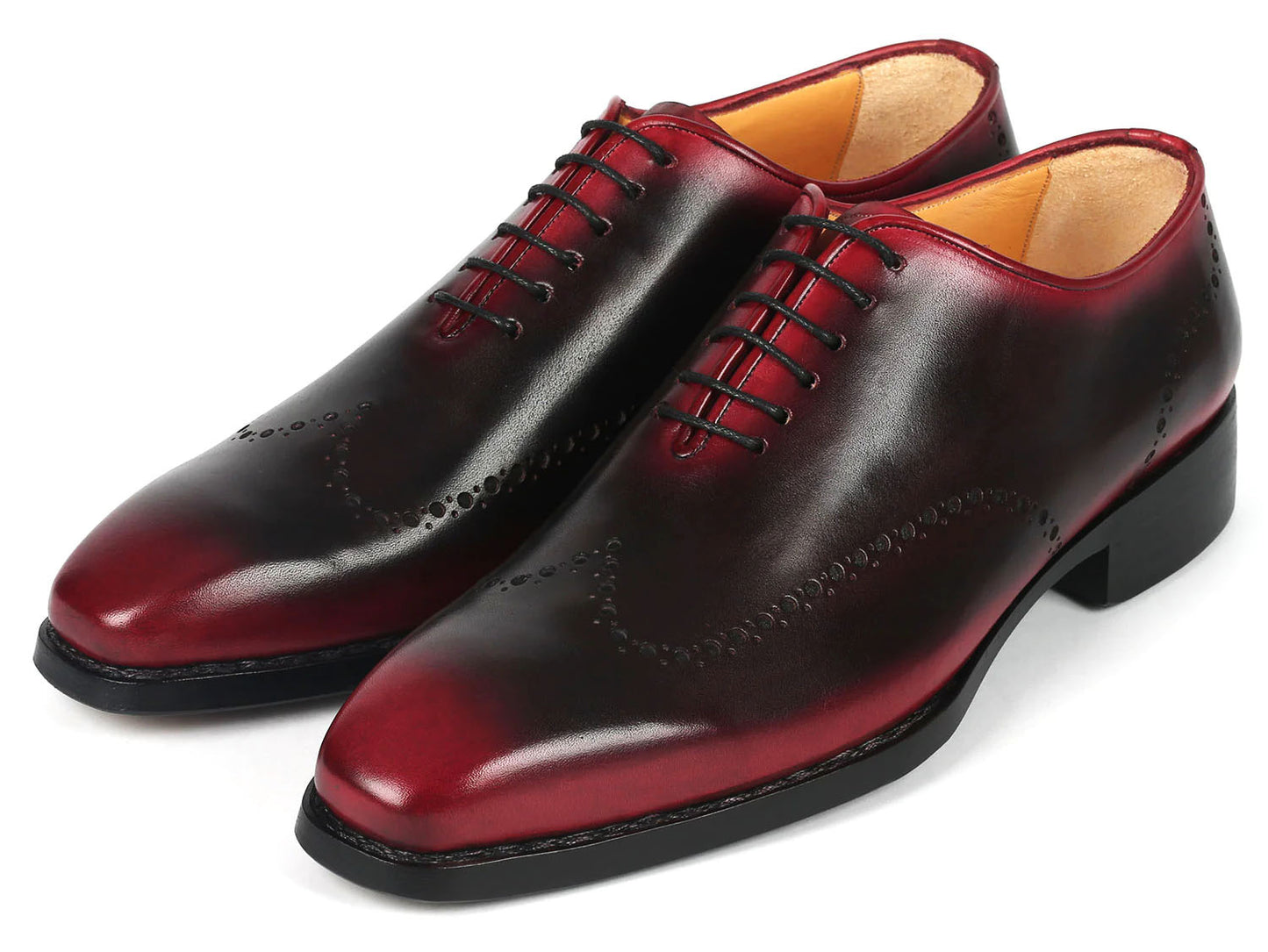 Sam Black Red Dual Tone Lace-up