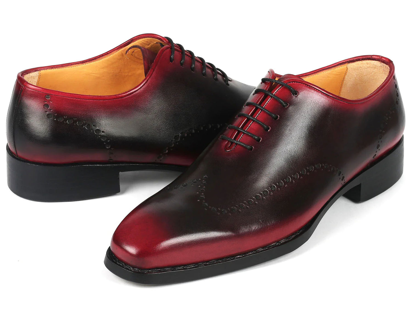 Sam Black Red Dual Tone Lace-up