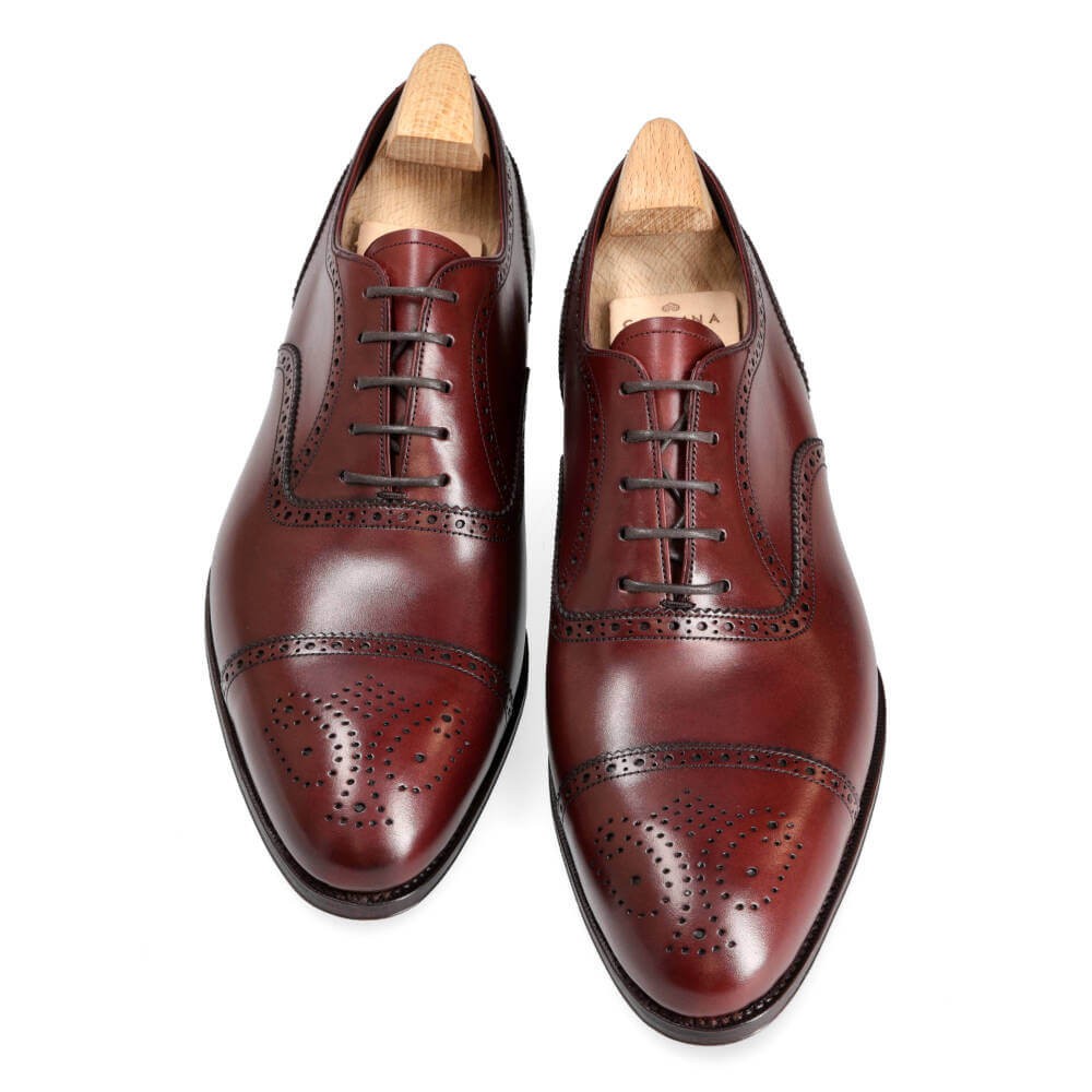 George Burgundy Toecap Oxford