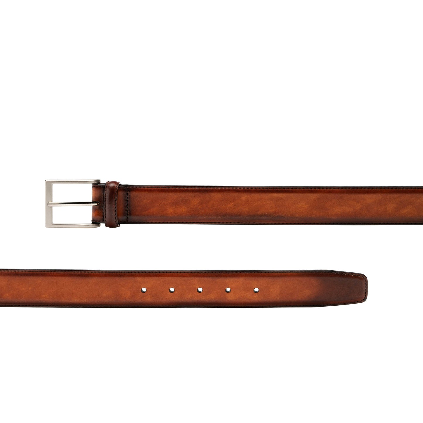 Cognac Tan Italian Leather Belt