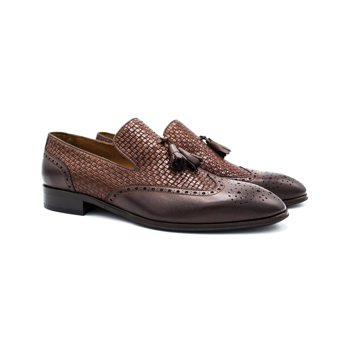 Theo Dark Brown Braided Loafer