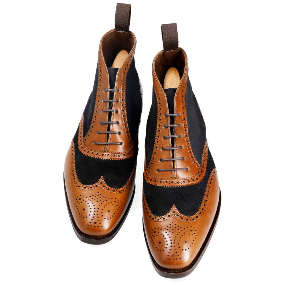 Scott Tan & Navy Blue Chukka Boot