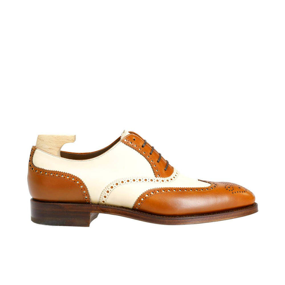 Noah Beige Suede & Tan Wingtip Oxford