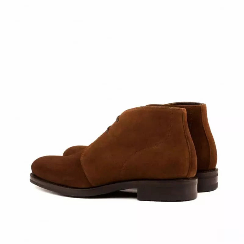 Barney Brown Suede Leather Chukka
