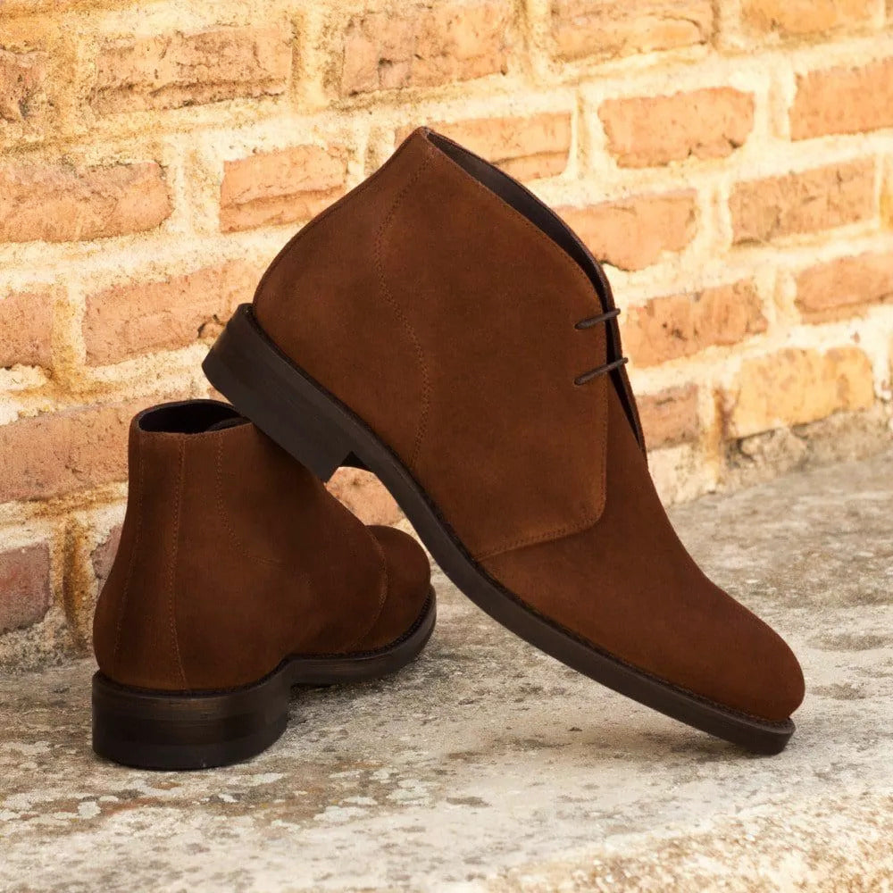 Barney Brown Suede Leather Chukka