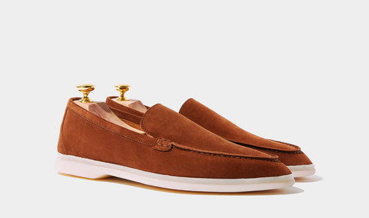 Cyrus Summer Tan Suede Loafer