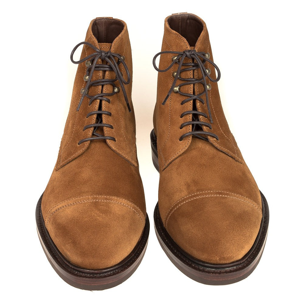 Leo Tan Suede Lace Up Boot