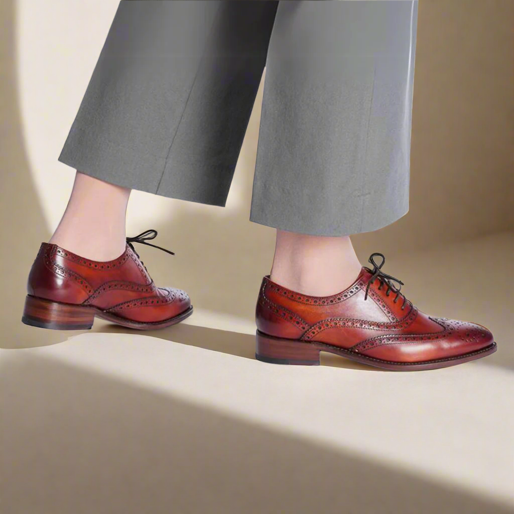Tan brogues womens discount