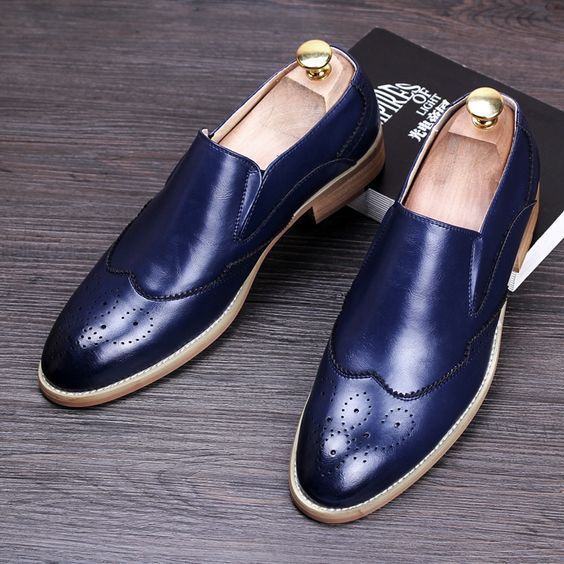 Pinterest Navy Blue Slip-ons