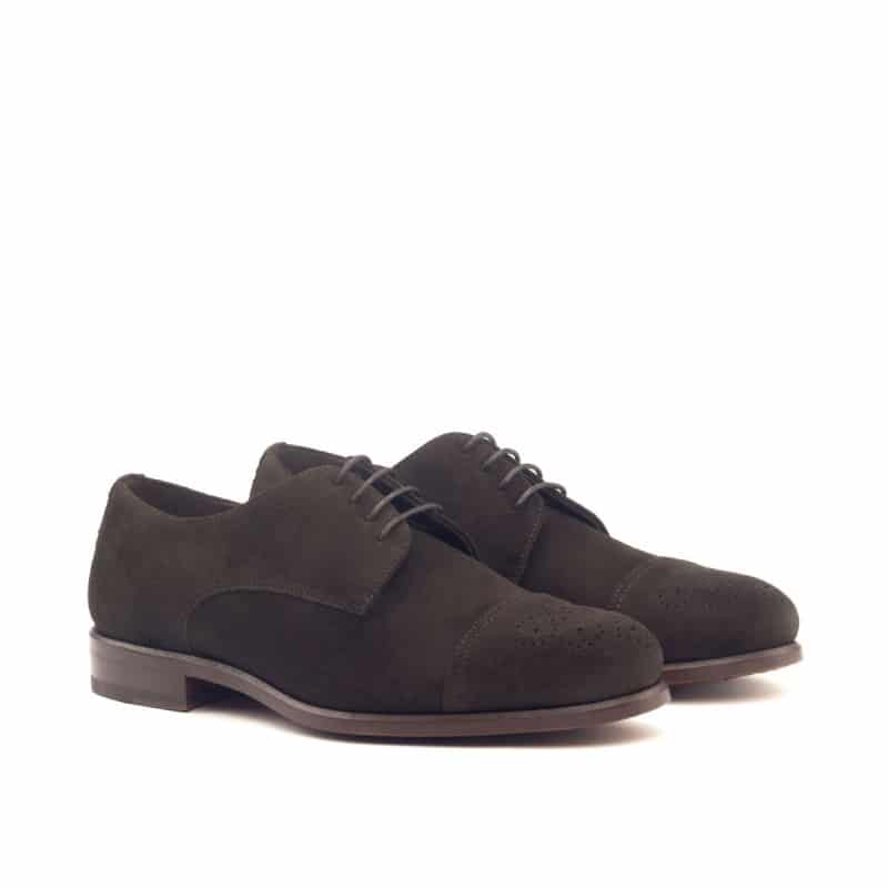 Baron Dark Brown Suede Derby