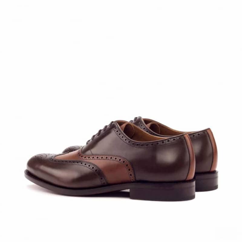 Toby Dark Brown & Tan Wingtip Oxford