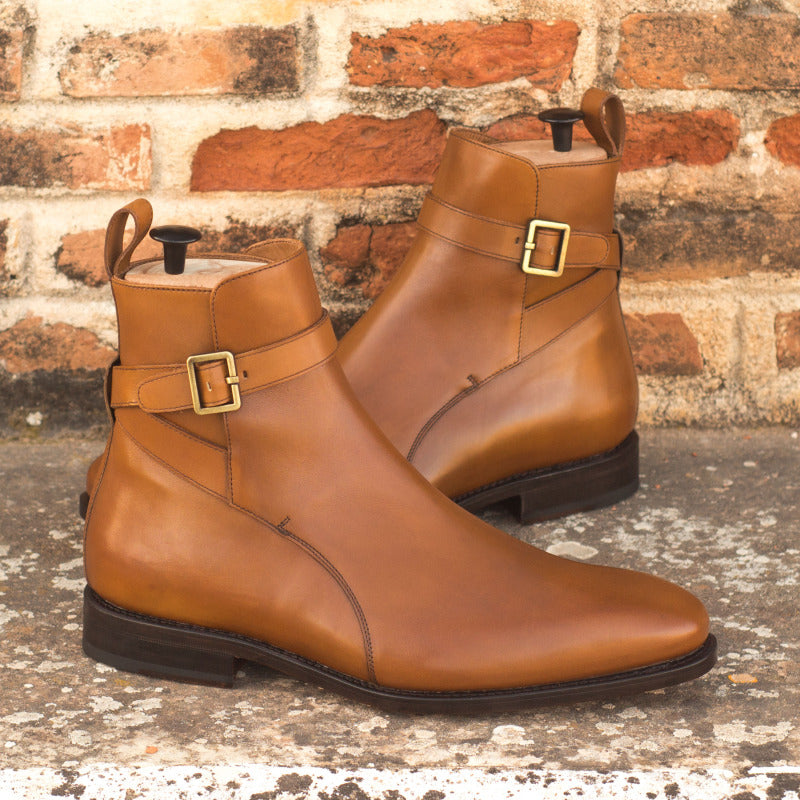 Ethan Tan Leather Jodhpur Boot