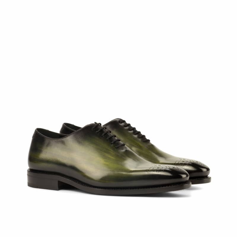Theo Olive Green Patina Wholecut Oxford