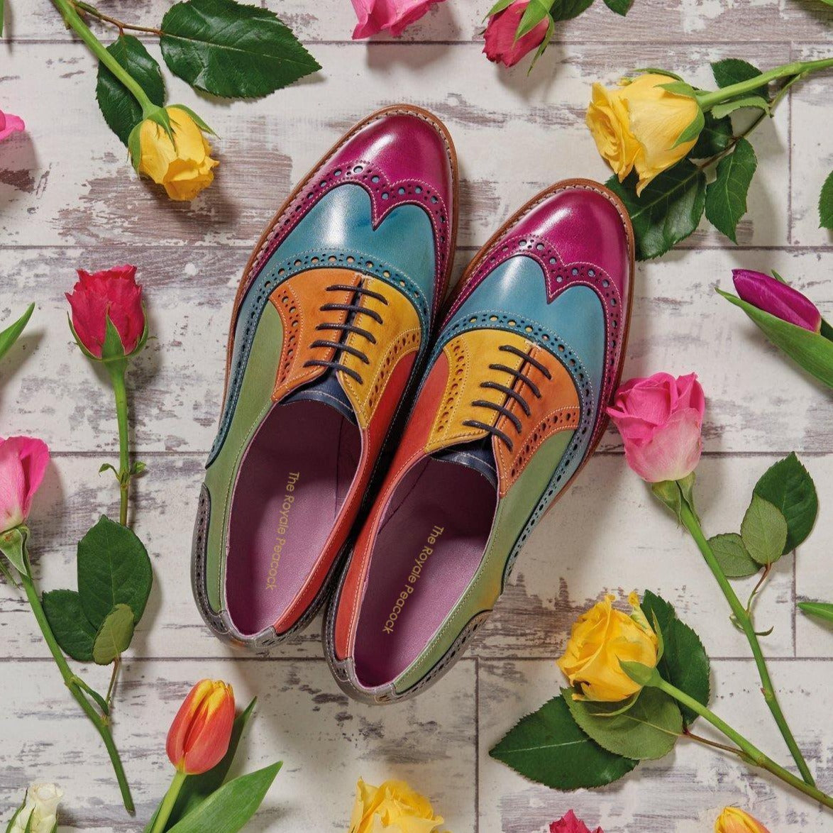 Iris Rainbow Leather Oxford for Women - Main Image