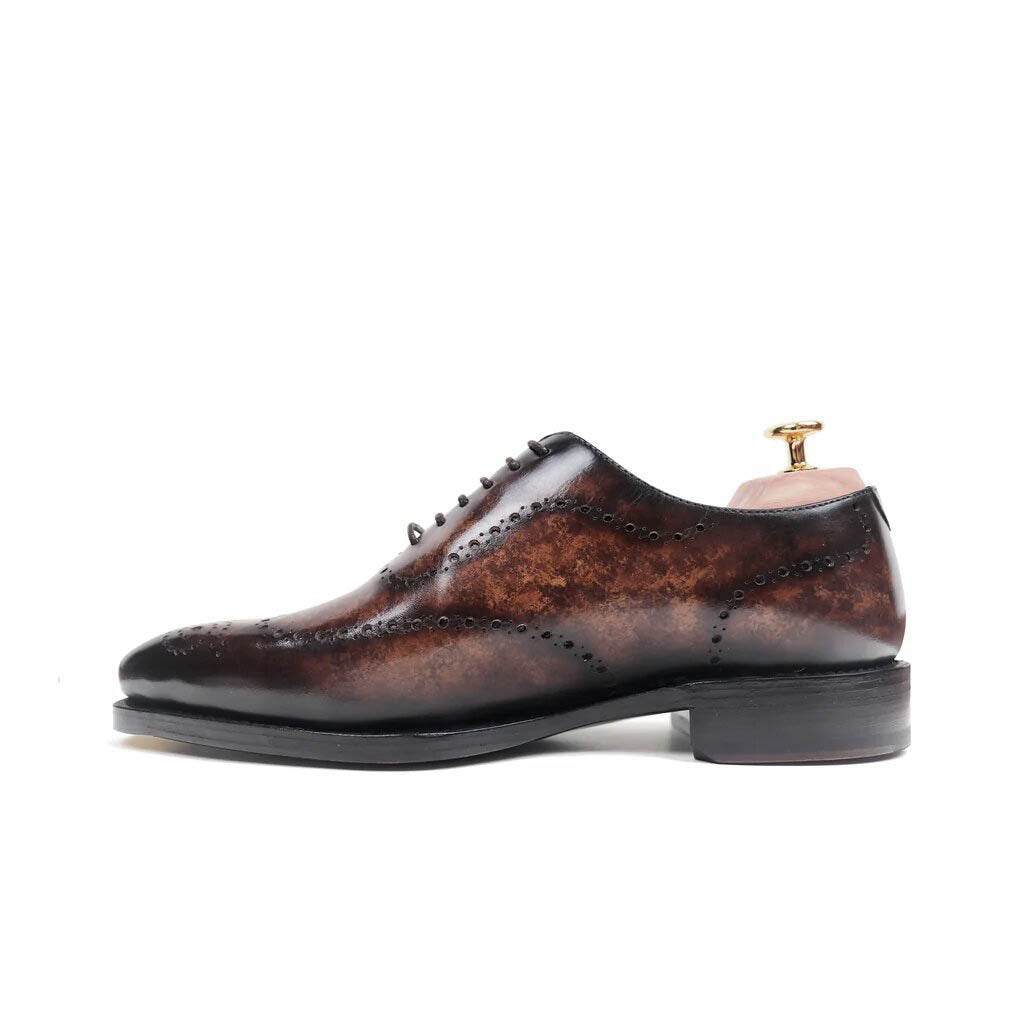 Hugo Brown Patina Wholecut Oxford