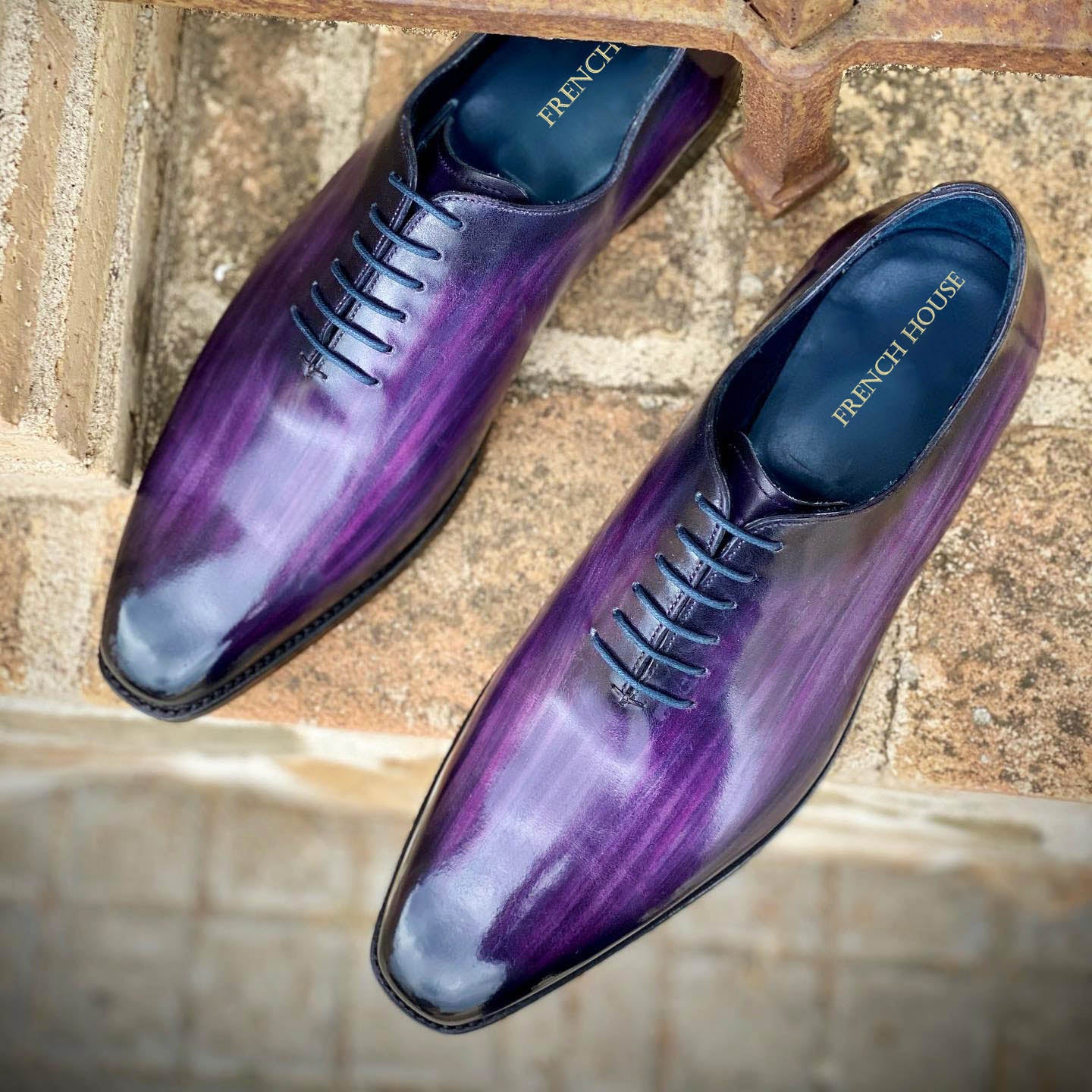 Stoke Purple Patina Wholecut Oxford