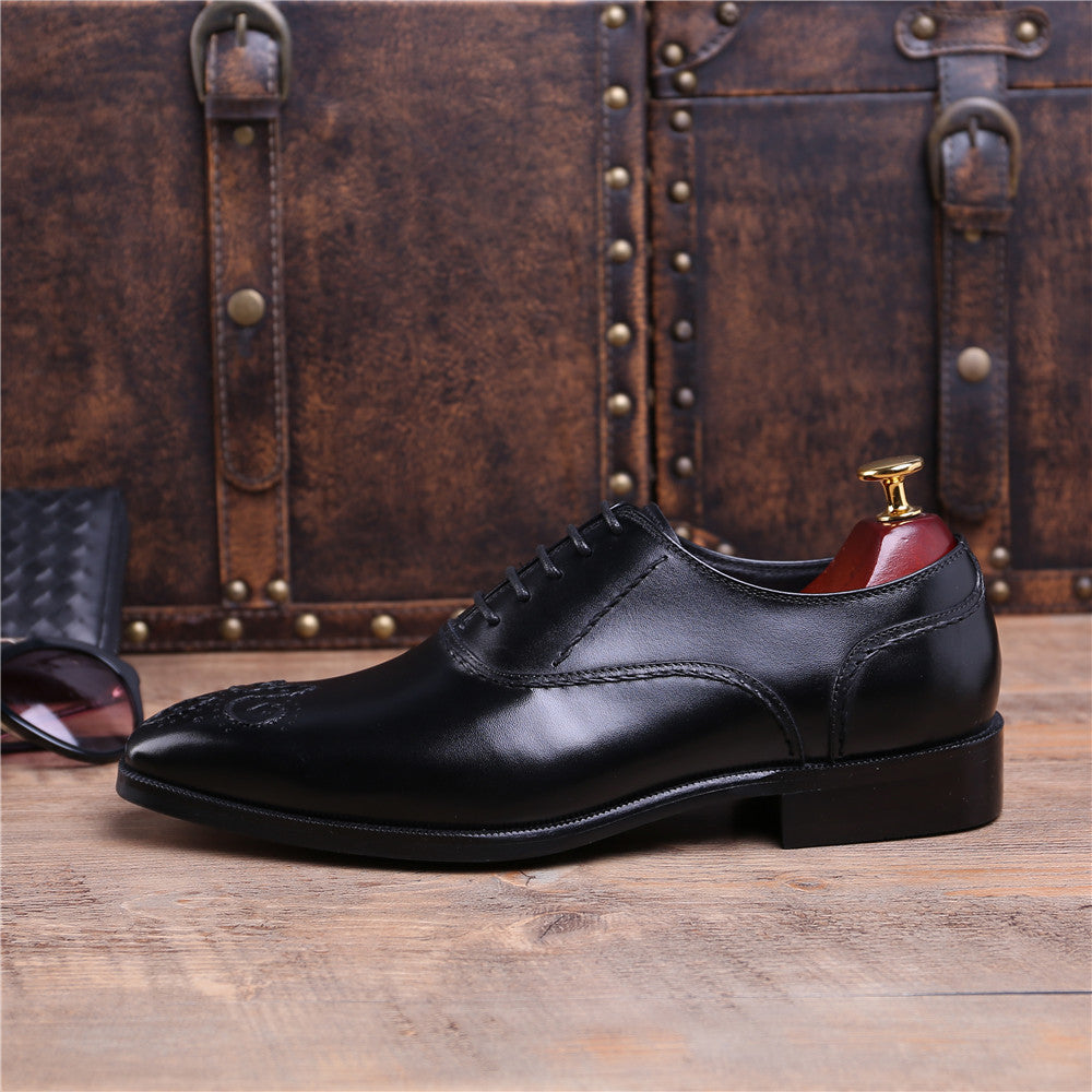 Lawrence Black Leather Oxford