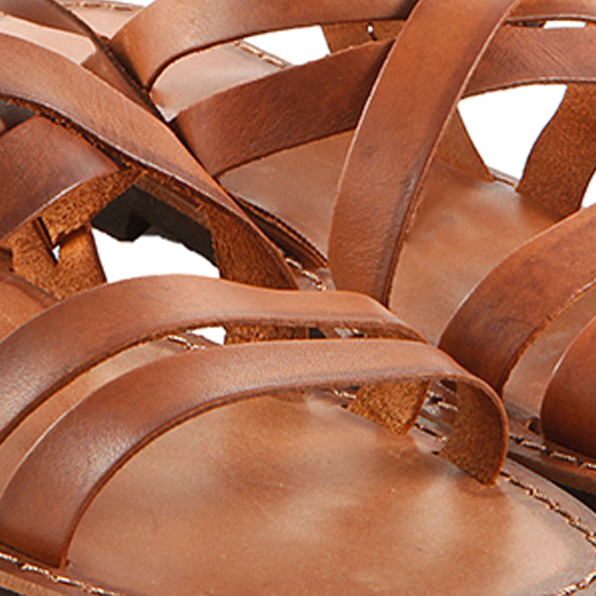 Tan Leather Strap Sandal