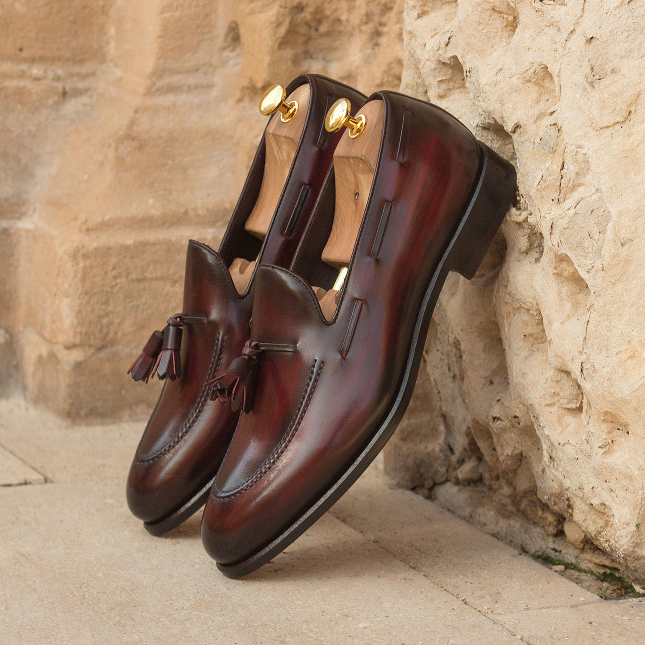 Ryan Burgundy Tassel Loafer - Main Image