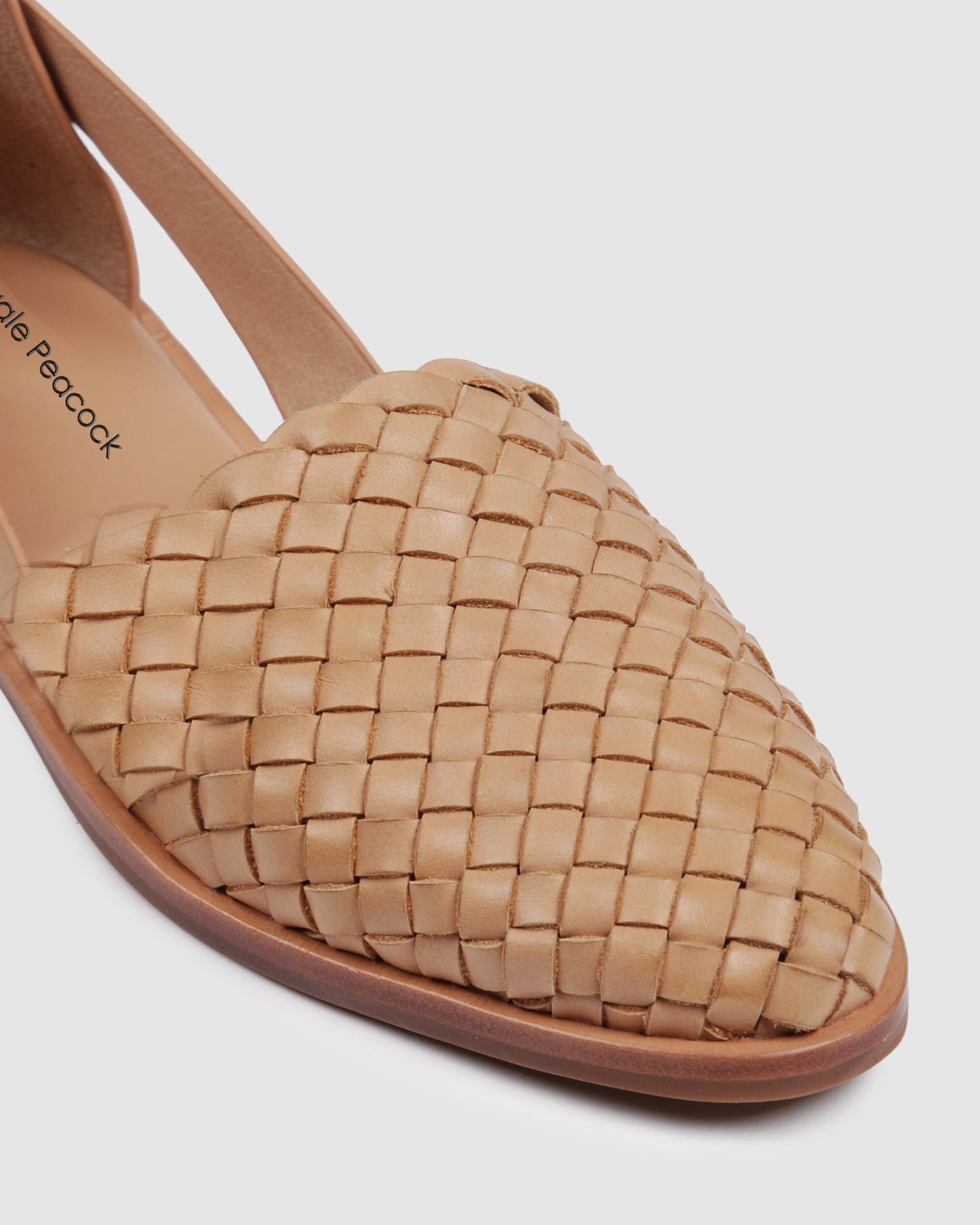 Zoe Beige Braided Flats for Women