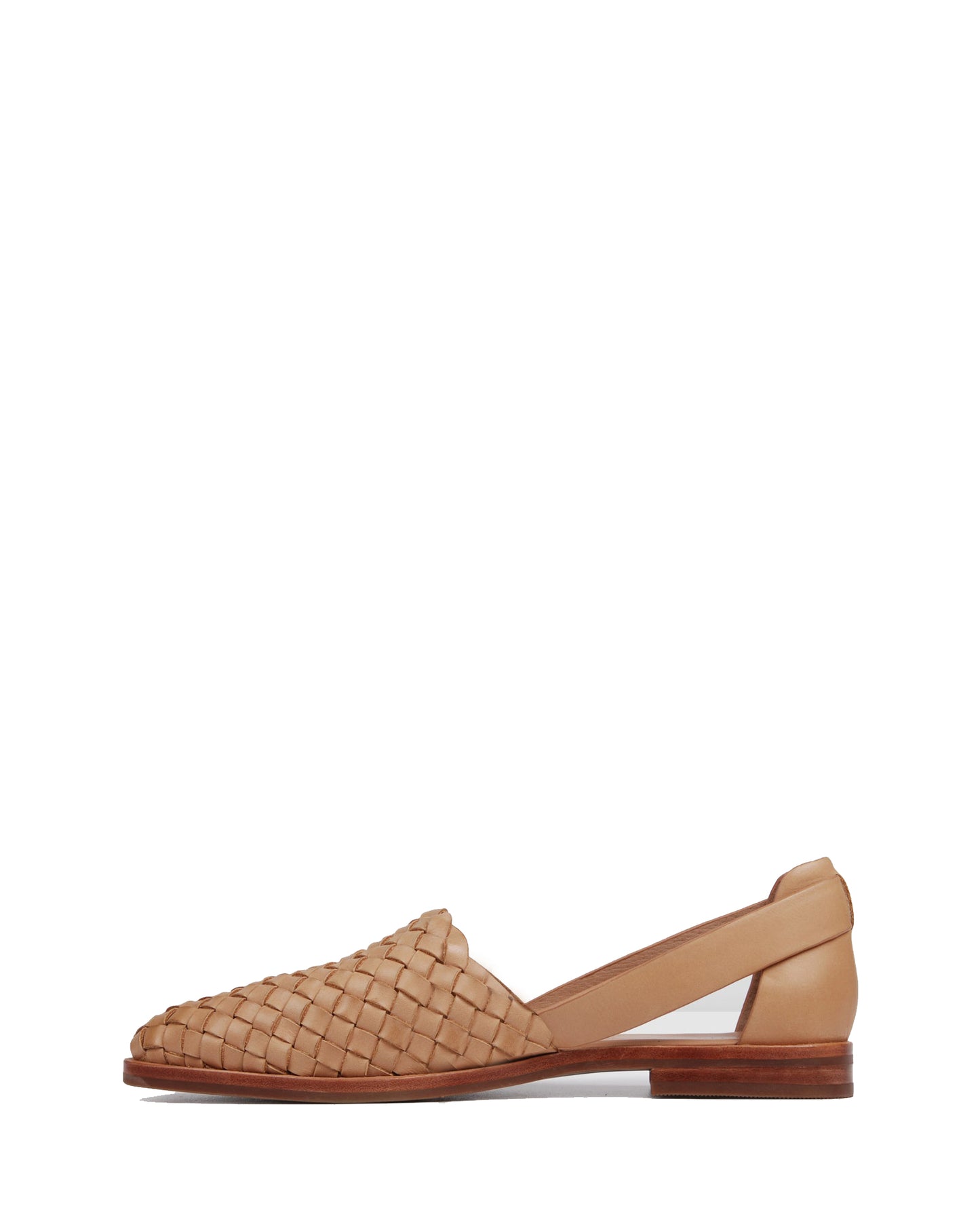 Zoe Beige Braided Flats for Women