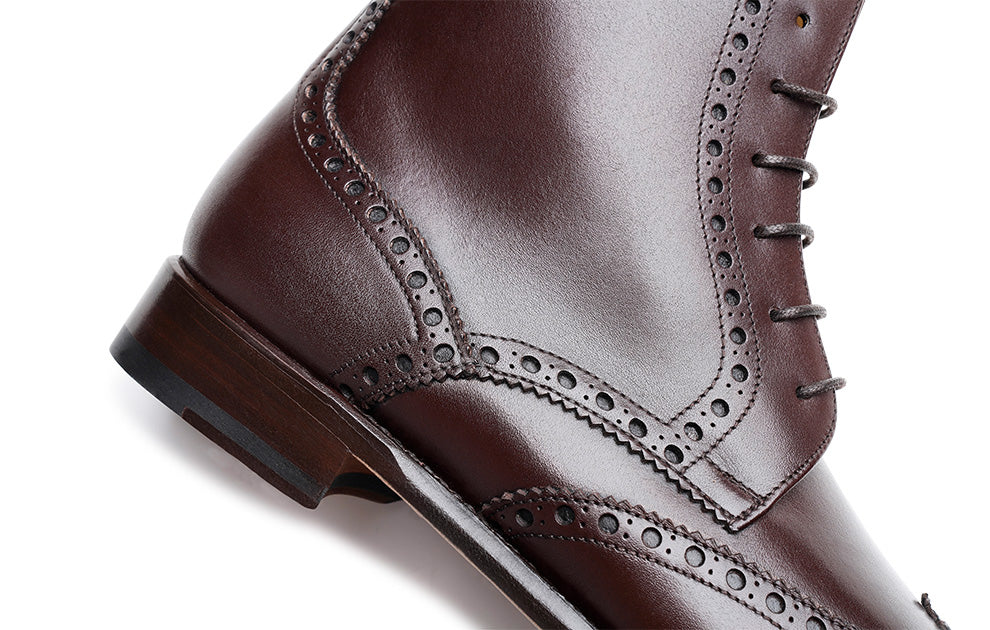 Rebecca Dark Brown Military Boot for Women