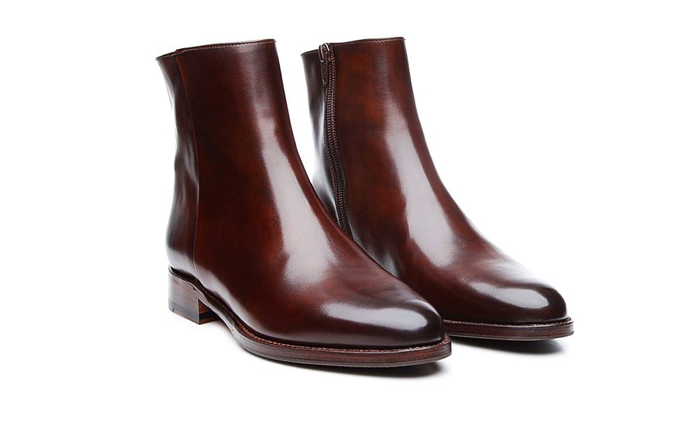 Ava Chocolaty Brown Side Zip Boot for Women