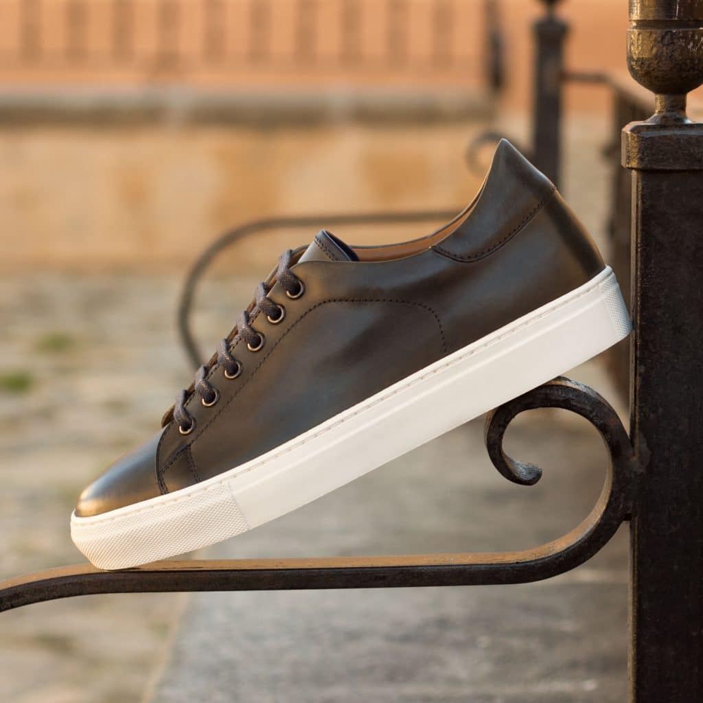 Low Top Leather Sneaker for Men | The Royale Peacock