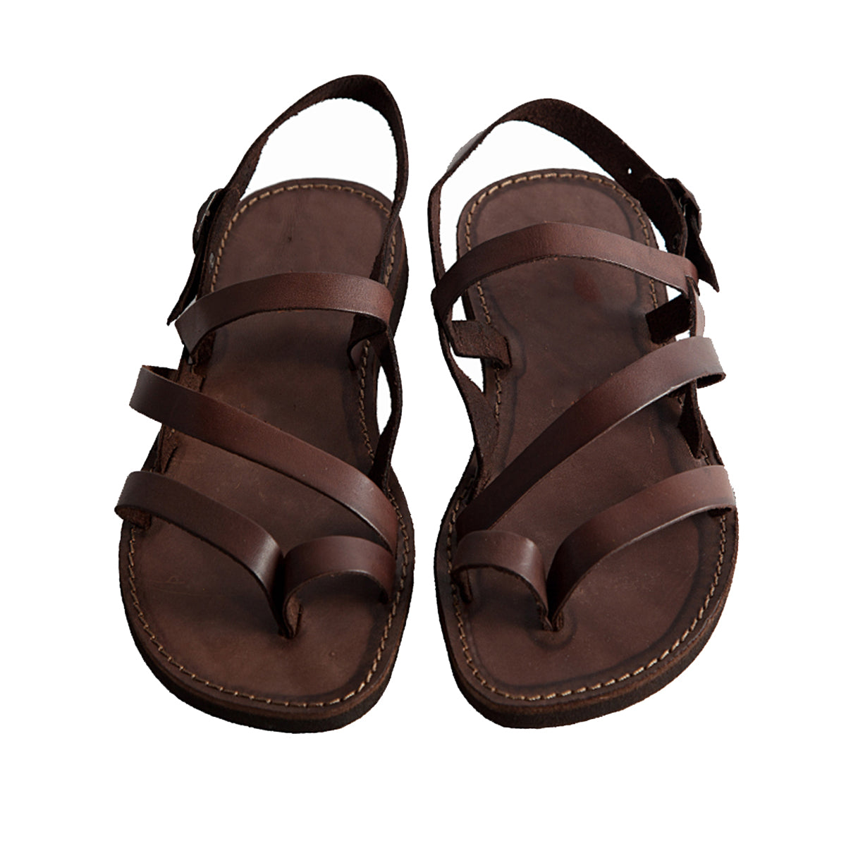 Brown Leather Strap Sandal – The Royale Peacock