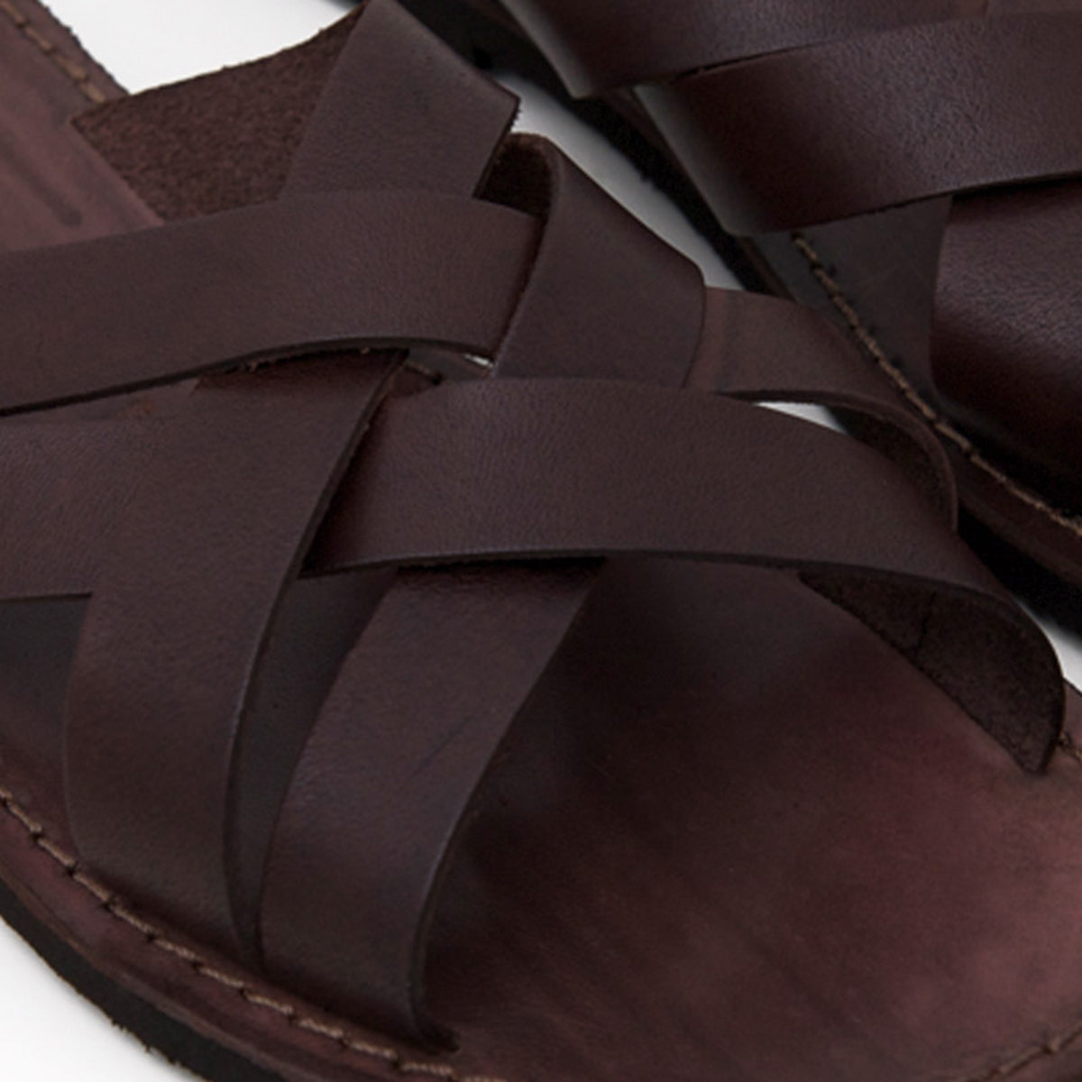 Brown Leather Strap Chappal