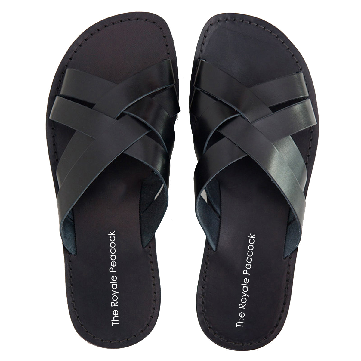 Black Leather Chappal