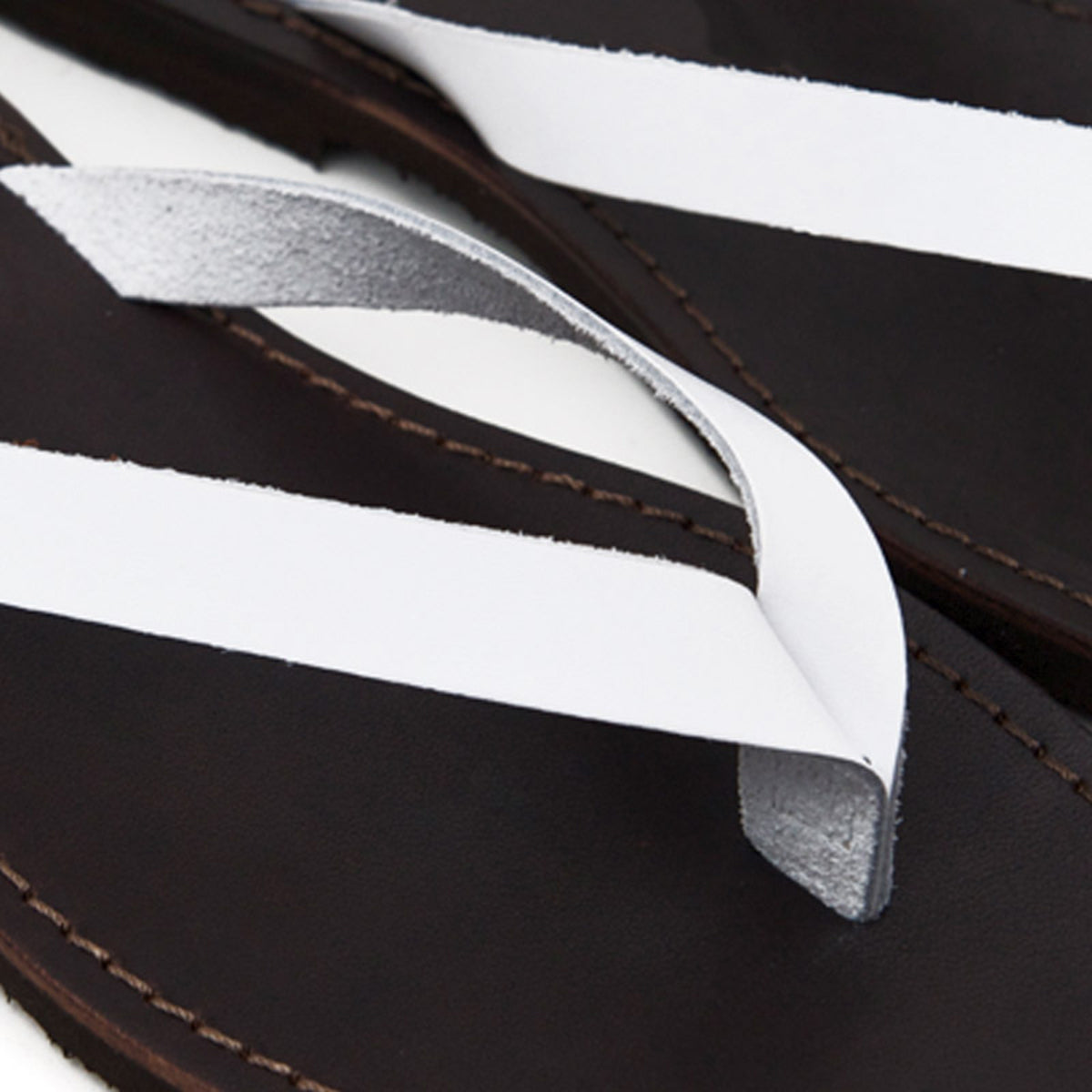 White Leather Chappal