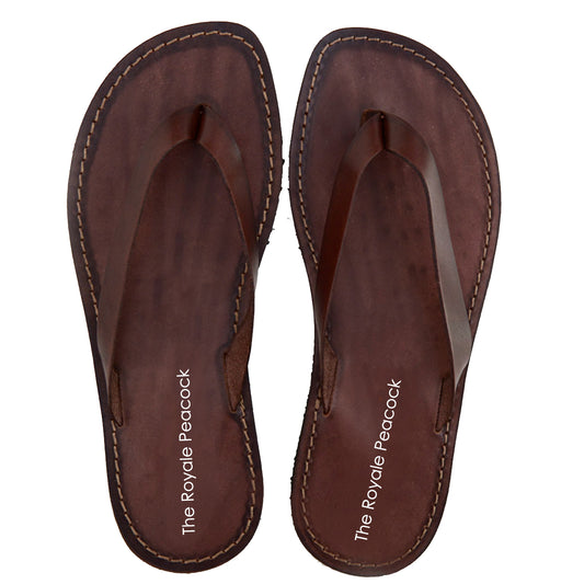 Brown Leather Chappal