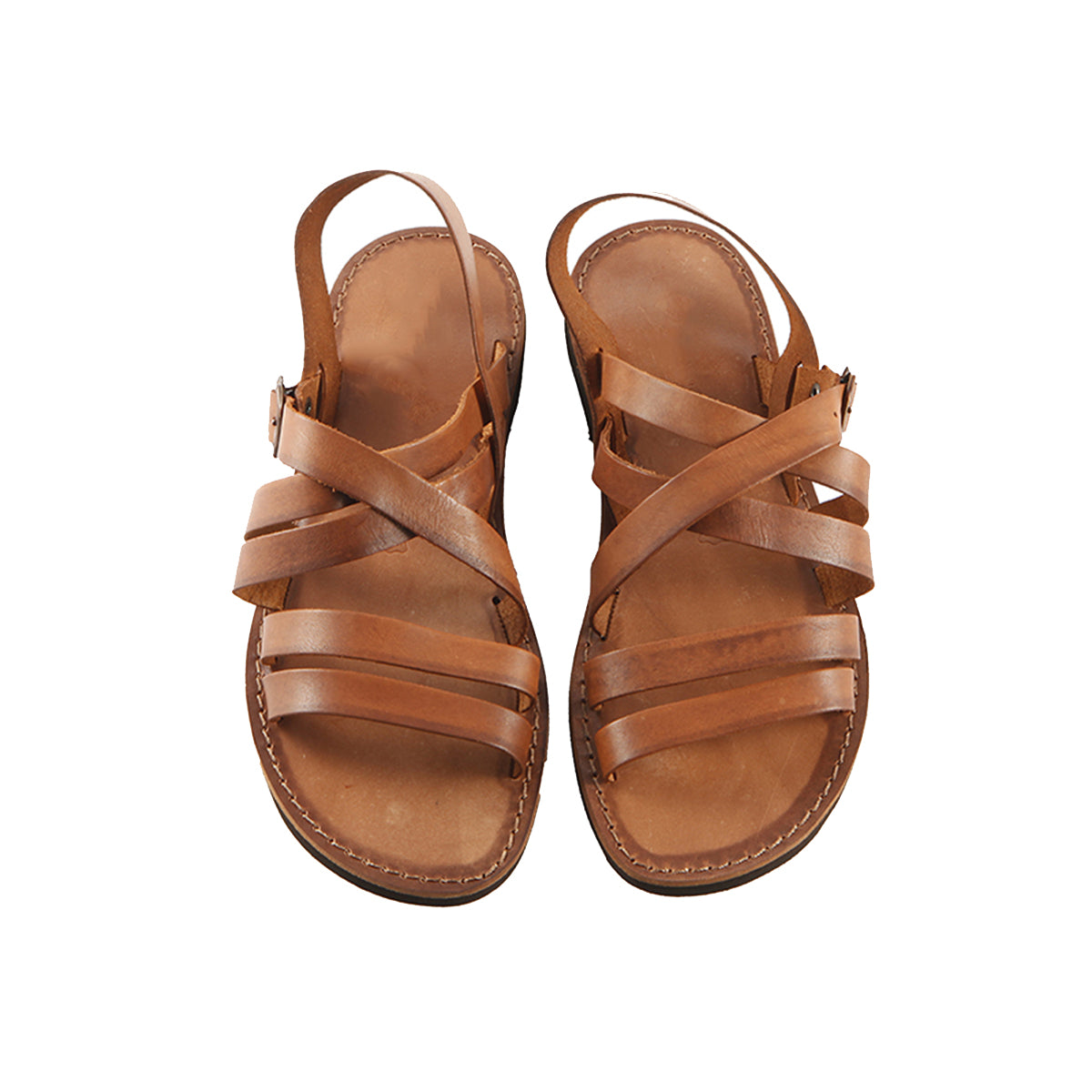 Tan Leather Strap Sandal