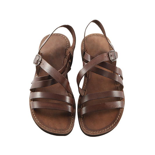 Brown Leather Strap Sandal