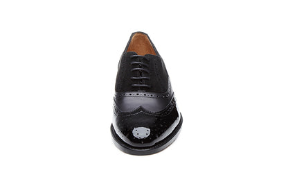 Headturner Black Patent Suede Oxford for Women